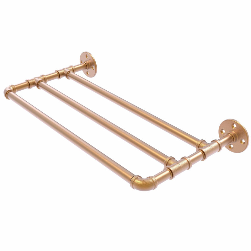 36" Wall Mounted Towel Shelf, Brushed Bronze Finish